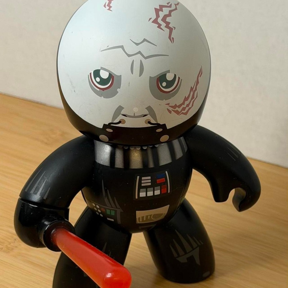 Star Wars Mighty Muggs Darth Vader Vinyl Toy Action Figure with Sword Two Faces